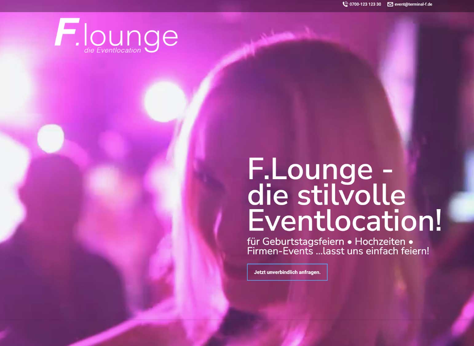 F.Lounge – die stilvolle Eventlocation
